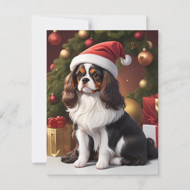 Carte noël cavalier (Devant)