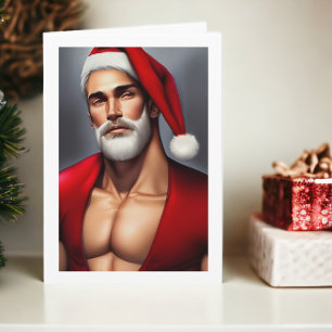 Carte Noël chaud Père Noël