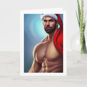 Carte Noël chaud Père Noël