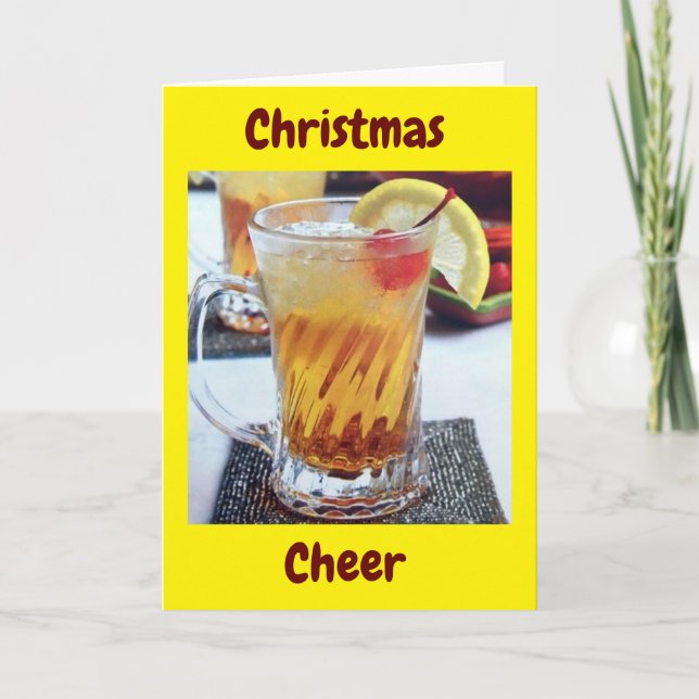 CARTE ****NOËL CHEER**** SOUHAITÉ À NOËL (Devant)