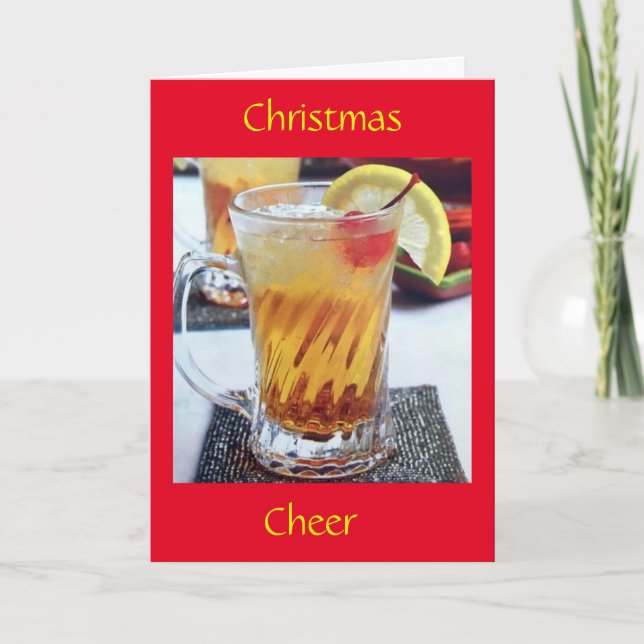 CARTE ****NOËL CHEER**** SOUHAITÉ À NOËL (Devant)