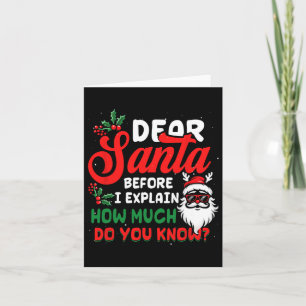 Carte Noël Cher Père Noël Je Peux Expliquer Combien Font