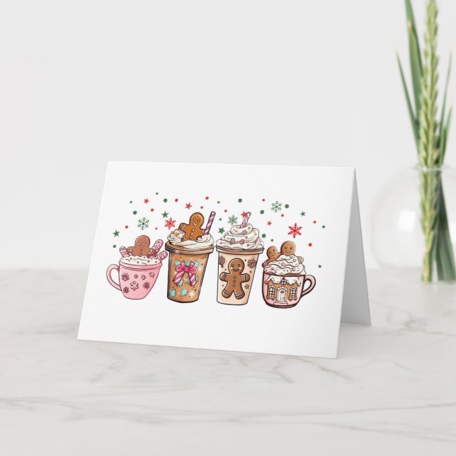 Carte Noël Chocolat Chocolat Chaud (Devant)