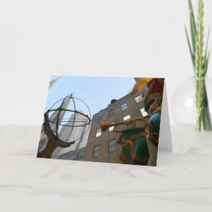 Carte Noël - Cour du bâtiment international -