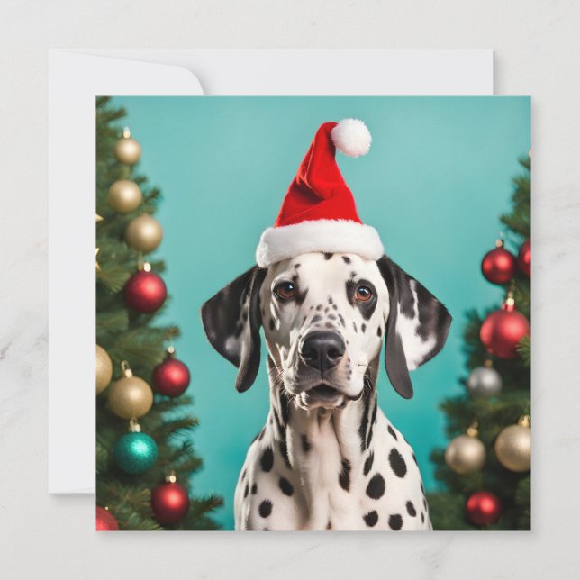 Carte Noël dalmate (Devant)