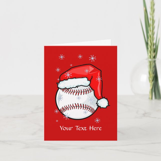 Carte - Noël de base-ball (Devant)