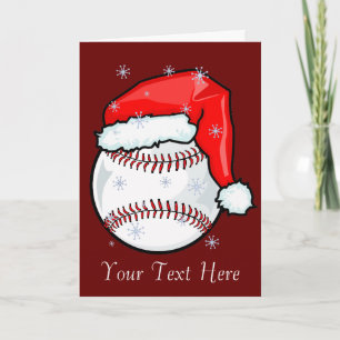 Carte - Noël de baseball
