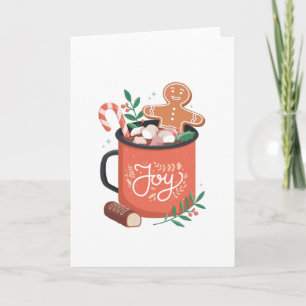 CARTE NOËL DE CACAO CHAUD