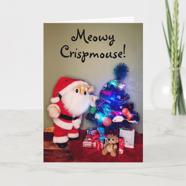 Carte Noël de chat (Devant)