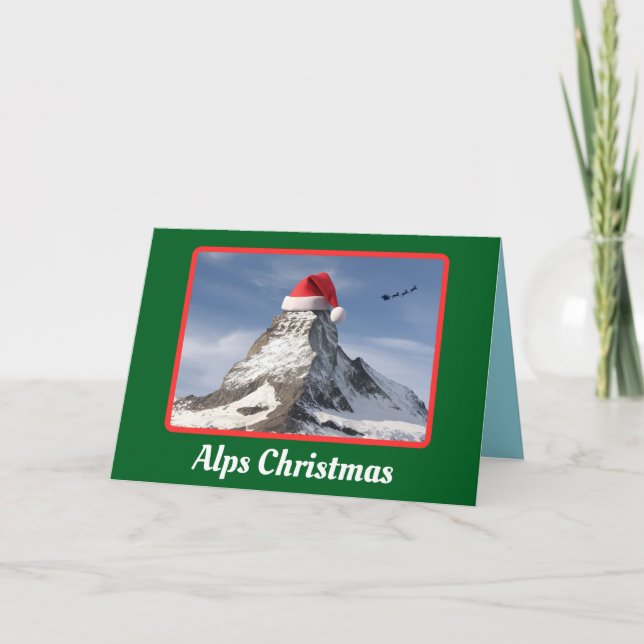Carte Noël des Alpes (Devant)