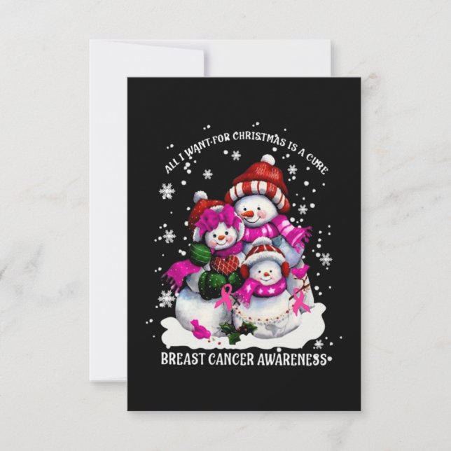 Carte Noël du cancer du sein (Devant)