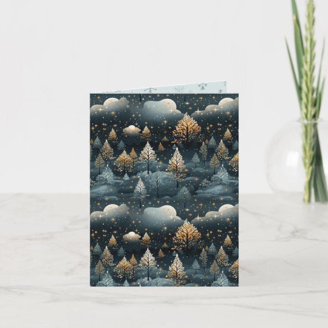 Carte Noël du paysage contemporain (Devant)