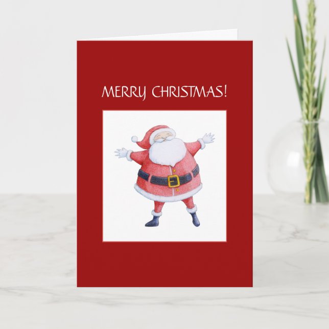 Carte Noël du Père Noël (Devant)
