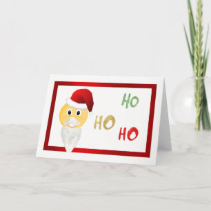 Carte Noël Emoji Père Noël