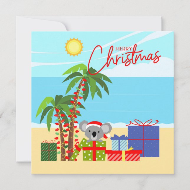 Carte Noël en Australie (Devant)