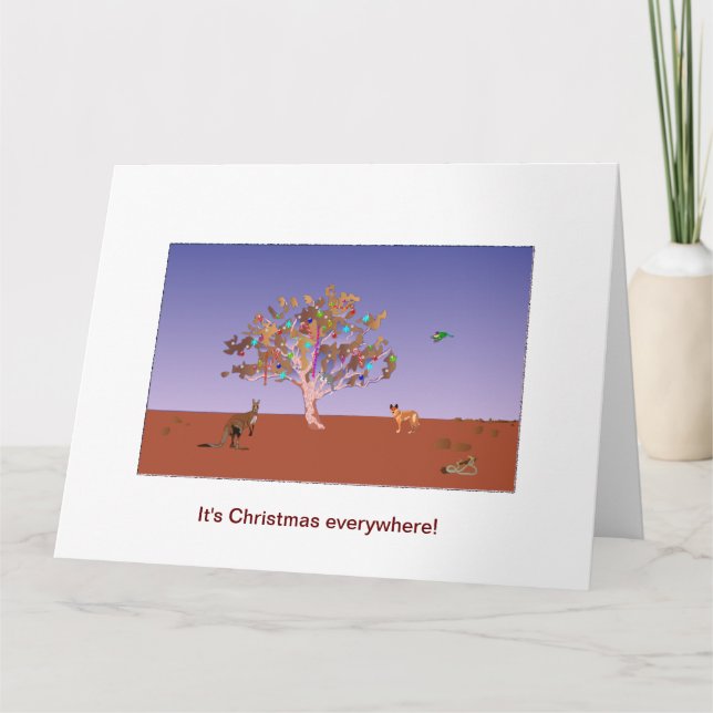 Carte Noël en Australie (Devant)