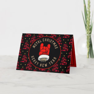 Carte Noël en métal lourd