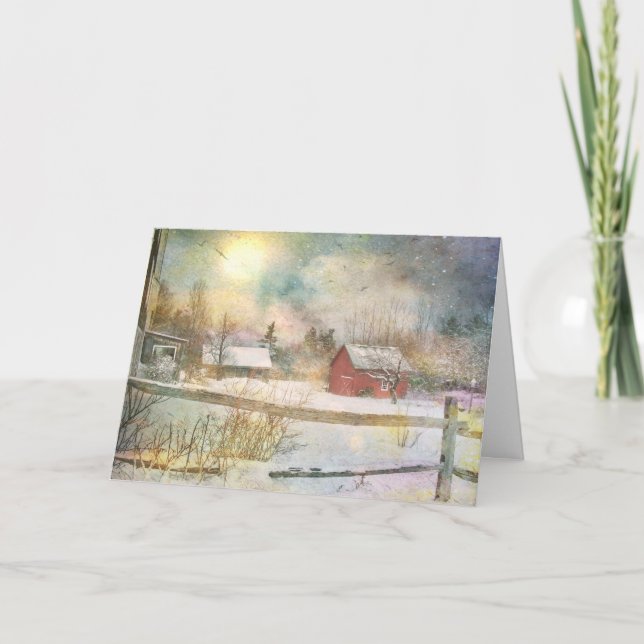 Carte Noël en Nouvelle-Angleterre (Devant)