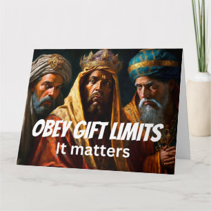 Carte Noël Funny Novelty OBEY DON LIMITES