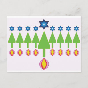 Carte Noël Hanoukka Chrismukkah