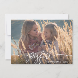 Carte Noël ・ Hanoukka JOYFUL Gold Confetti PHOTO