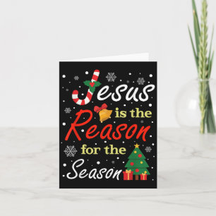 Carte Noël Jésus Est La Raison De La Saison De Noël
