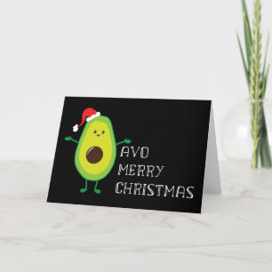 Carte Noël Joyeux Avo personnalisable