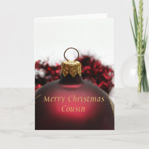 Carte Noël Joyeux Cousin