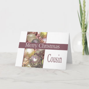 Carte Noël Joyeux Cousin
