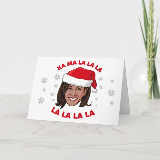 Carte Noël Kamala - Kamala la la la la la la (Devant)