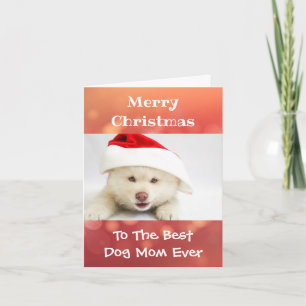 Carte Noël Meilleur chien Maman Jour animal de compagnie