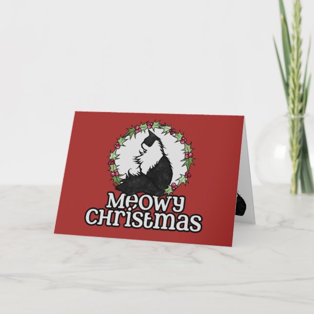 Carte Noël Meowy (Devant)
