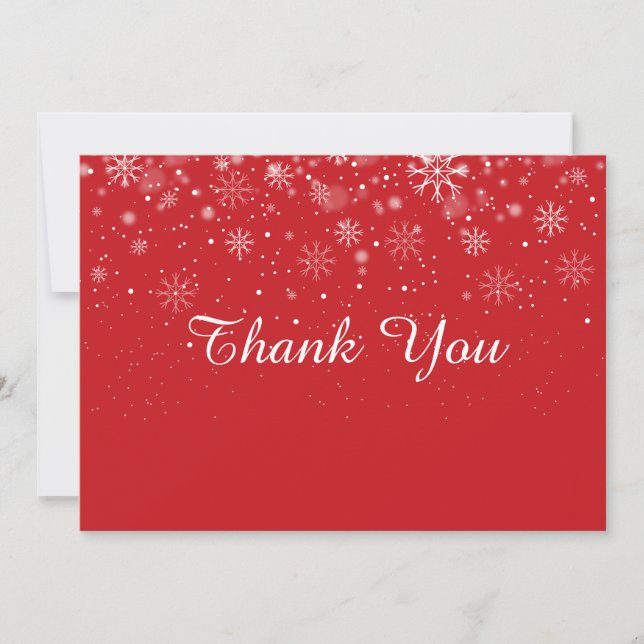 Carte Noël Merci neige (Devant)