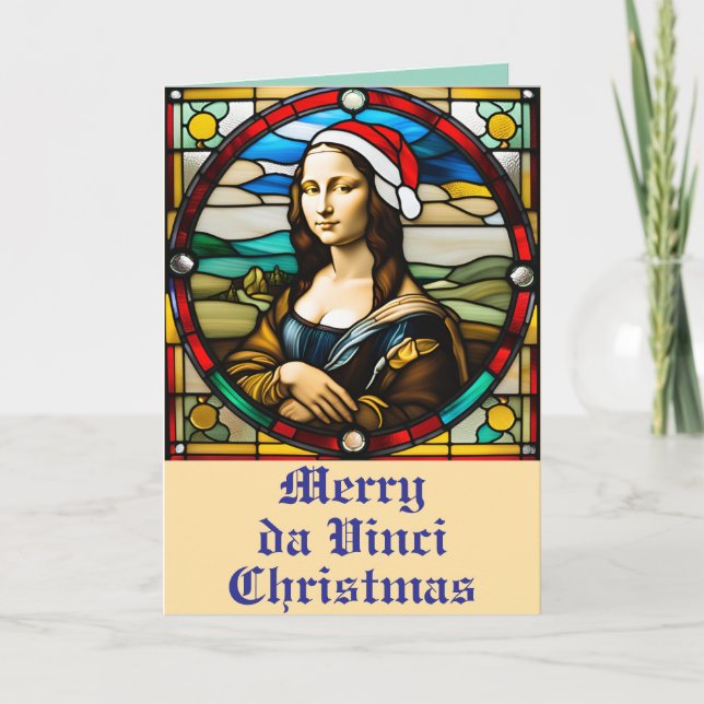 Carte Noël Mona Lisa (Devant)