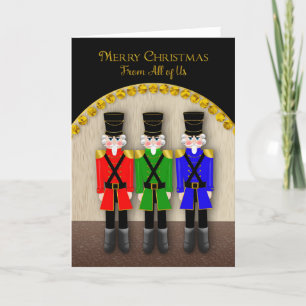 Carte Noël, Nutcrackers sur scène, de nous tous