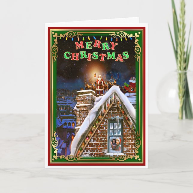 Carte Noël Père Noël (Devant)