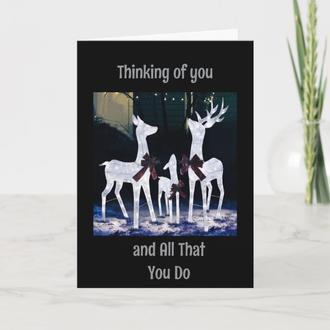 CARTE NOËL POUR UNE PERSONNE TRÈS SPÉCIALE DANS MA VIE (Devant)