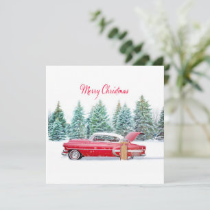 Carte Noël Red Chevrolet