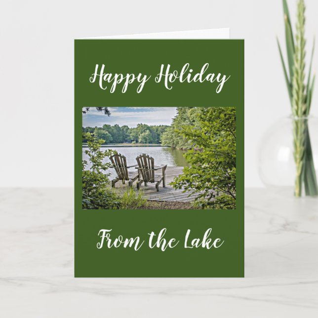 CARTE "NOËL REMERCIE" DU ***LAC*** (Devant)