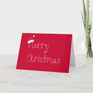 Carte Noël Santa Hat