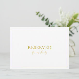Carte Noël simple et élégant   Symbole réservé blanc