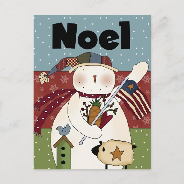 Carte Noel Snowman (Devant)