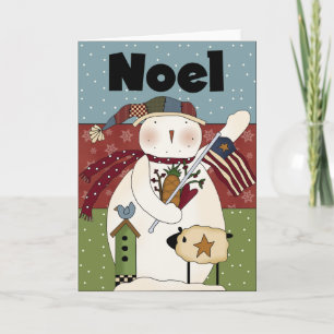 Carte Noel Snowman