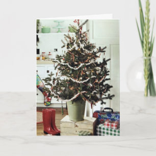 CARTE NOËL SOUHAITE À LA FAMILLE, AMIS ET BONHEUR