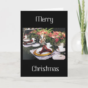 CARTE NOËL SOUHAITE À LA FAMILLE, AMIS ET BONHEUR