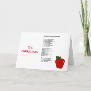 CARTE NOËL SOUHAITE AU MEILLEUR ENSEIGNANT