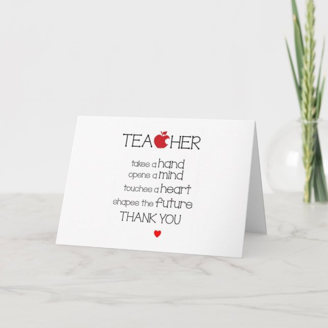 CARTE NOËL SOUHAITE AU MEILLEUR ENSEIGNANT (Devant)