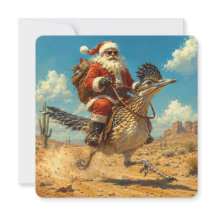 Noël Southwest Santa Roadrunner