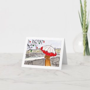 Carte Noël sur la Seine
