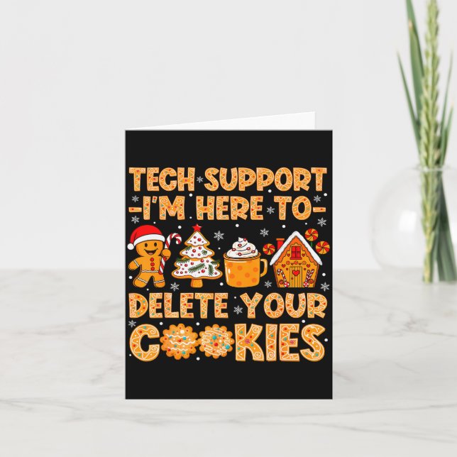 Carte Noël Tech Suprt Ici Pour Supprimer Les Cookies Xma (Devant)